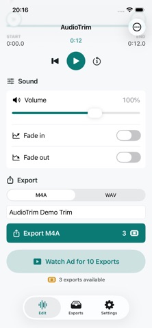 AudioTrim: Cut & Extract Screenshot 3 of 4