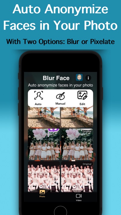 Auto Blur Faces: Photo & Video