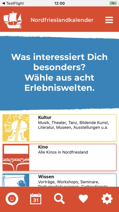 Nordfrieslandkalender Screenshot