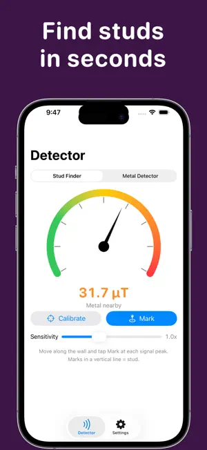 Stud Finder + Metal Detector screenshot 1