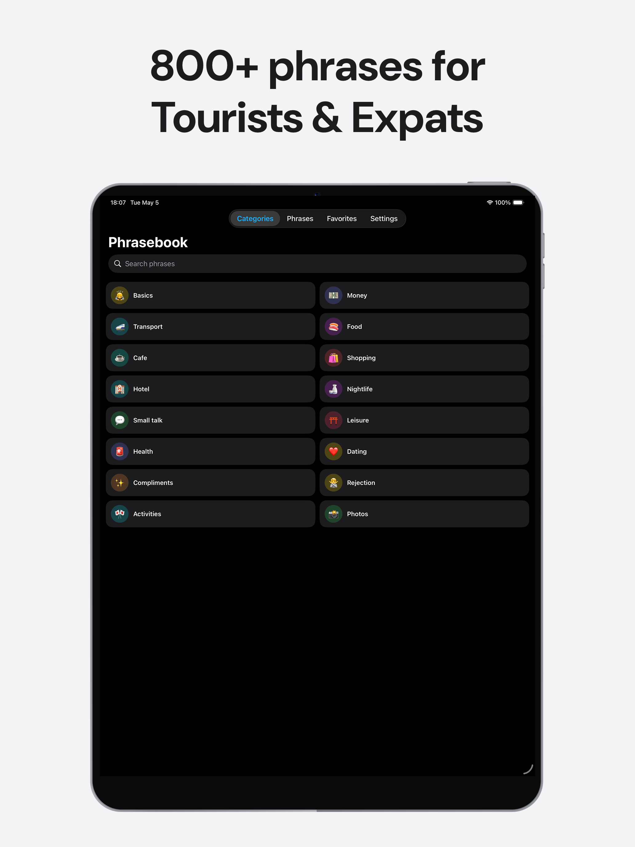 Japanese Phrasebook — Speak screenshot 5