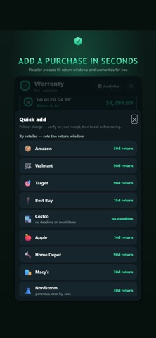 Warranty Tracker & Receipts screenshot