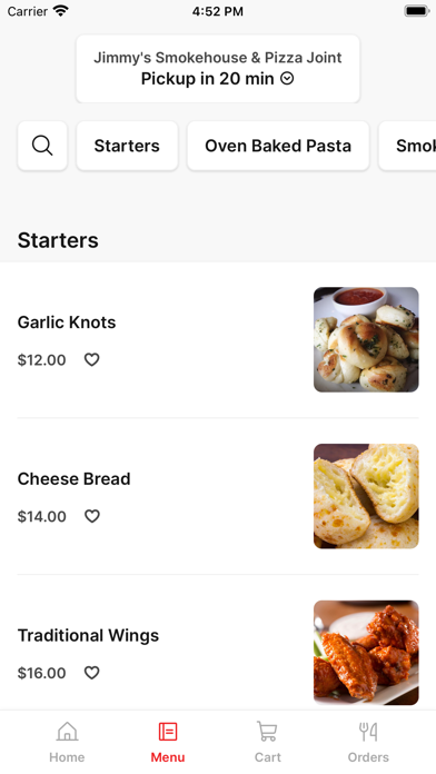 Jimmy's Smokehouse iPhone screenshot 2 - Food & Drink app