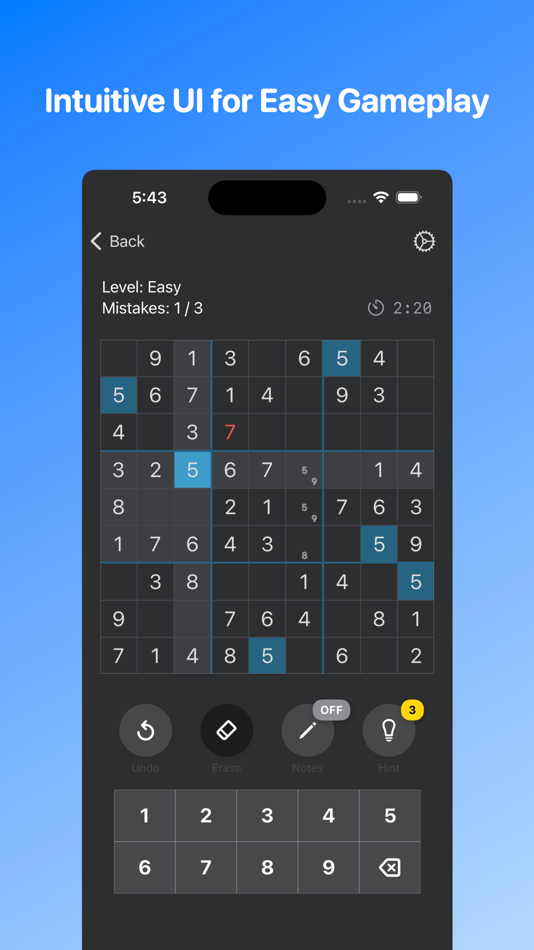 #4. Basic Sudoku Puzzle (iOS) 由: dotori king