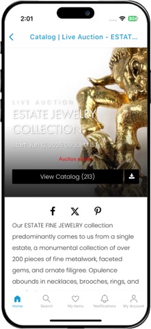 Vallot Auctioneers iPhone screenshot