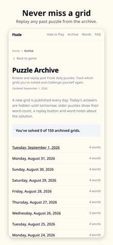 Fissle: Daily Word Grid Screenshot 6 of 6
