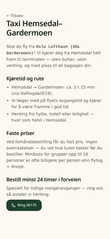 Hemsedal Taxi Screenshot 4 of 5