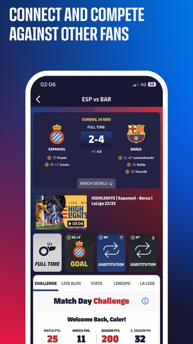 FC Barcelona Official App Screenshot