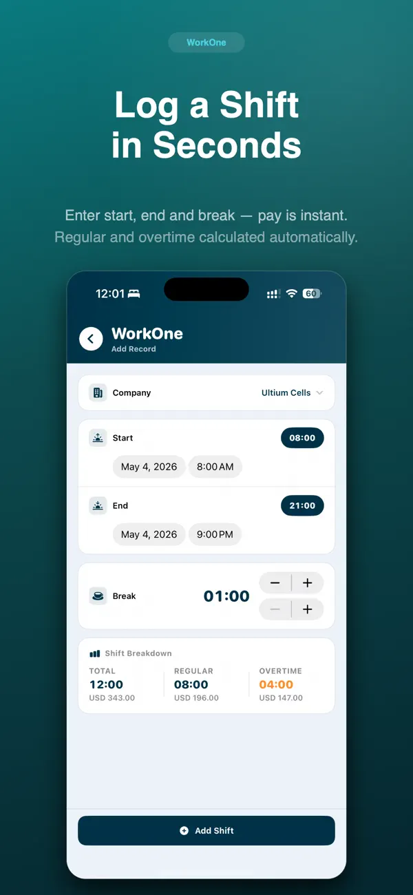 Screenshot #2 pour WorkOne