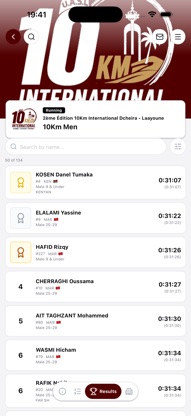 Racetimer Morocco Results screenshot 2