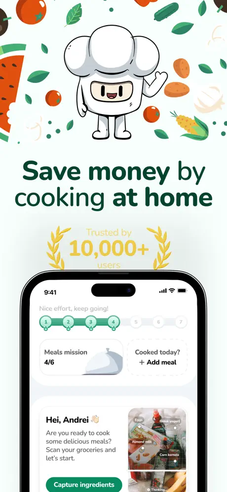 Mealy - AI Recipe Generator screenshot 1 of 6