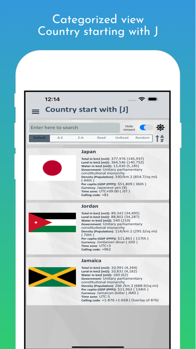 Country Insights Screenshot