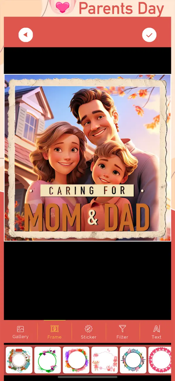 Screenshot #2 pour Parents Day Cam : Mom&Dad Love