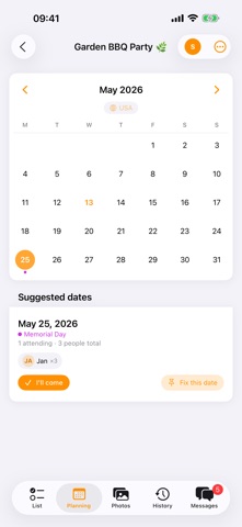 Bringlist screenshot