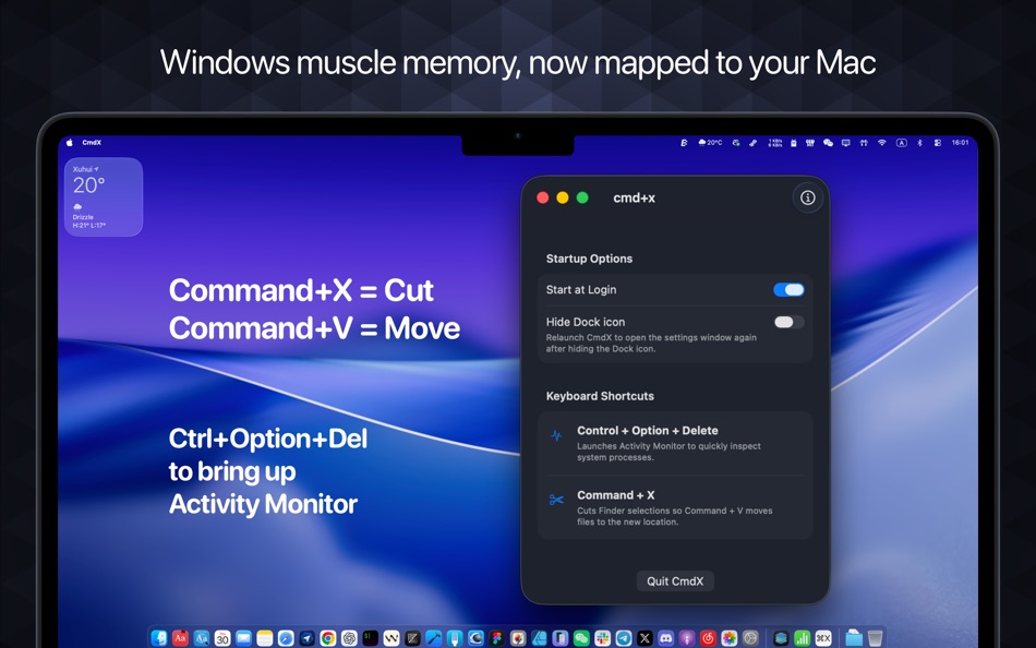 cmd+x (macOS) 由: 圣罡 汤
