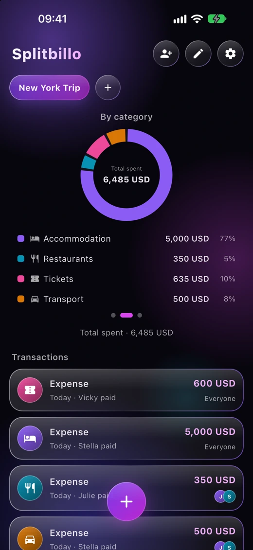 Splitbillo: Group Expenses screenshot 2