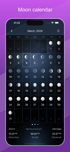 ‎Deluxe Moon Pro • App & Widget Screenshot