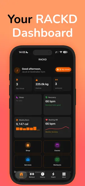 RACKD: Fitness & Gym Community screenshot 1