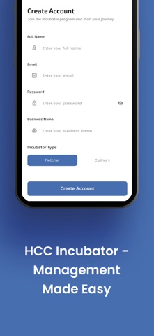 HCC Incubator screenshot