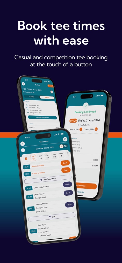 HowDidiDo - The intuitive interface enables users to swiftly book tee times using a clear tee sheet and receive instant booking confirmations.