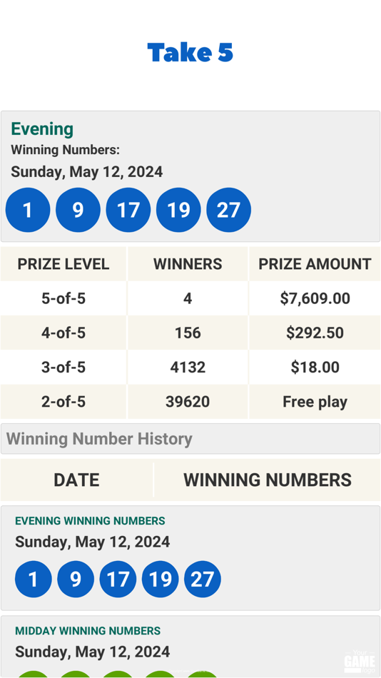 #7. NYC Lottery Results (iOS) 由: Ali Mert TUFEKCI
