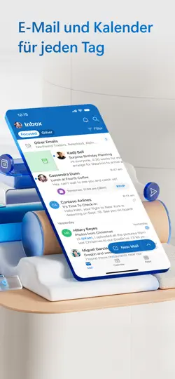 Screenshot von Microsoft Outlook auf dem iPhone 2