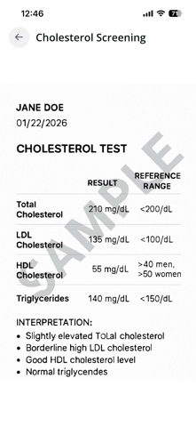 HealthBook Journal screenshot