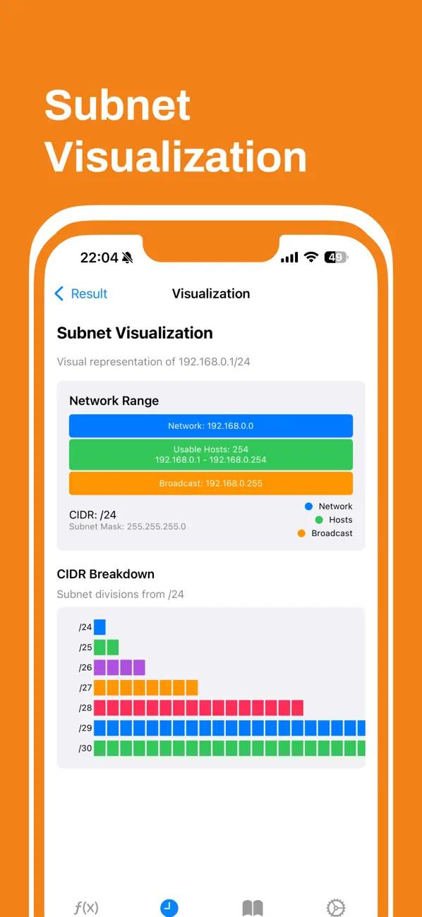 #5. SubnetCal (iOS) Ved: Haeseong Jung