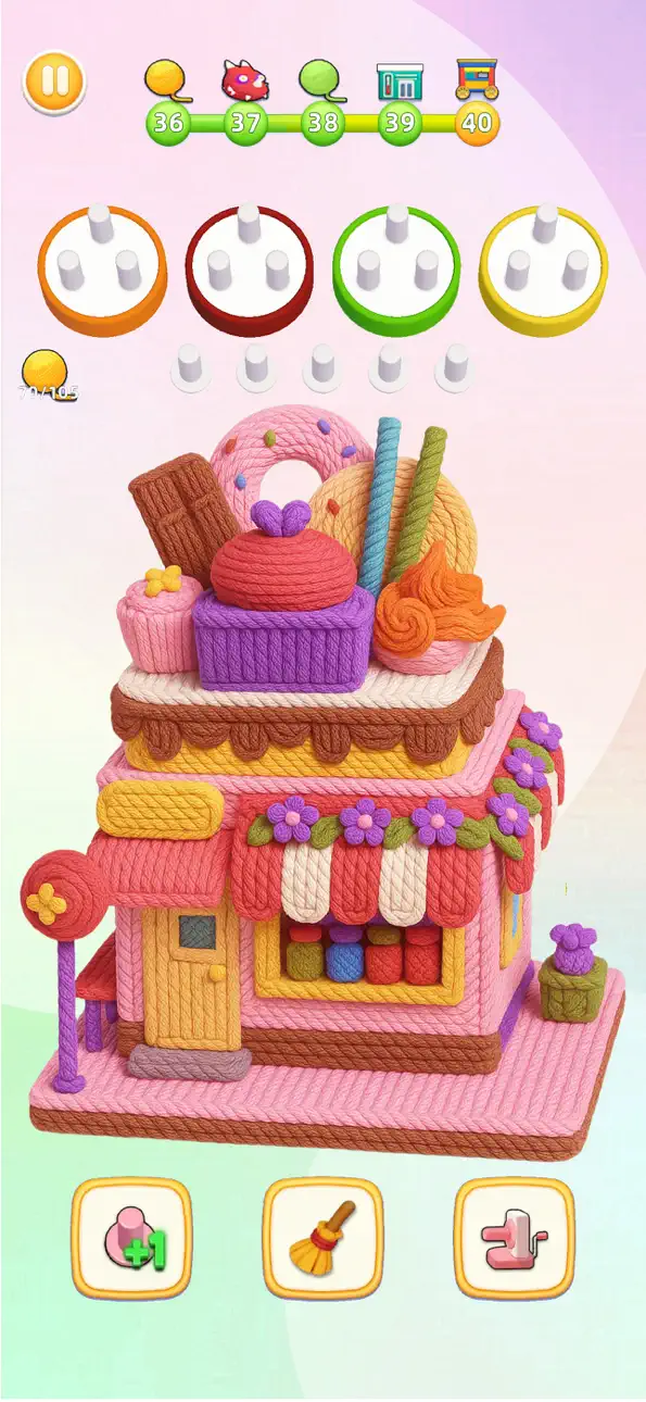 Wool Craze -Yarn Color Sort 3D Hack screenshot 2 - iOS game interface