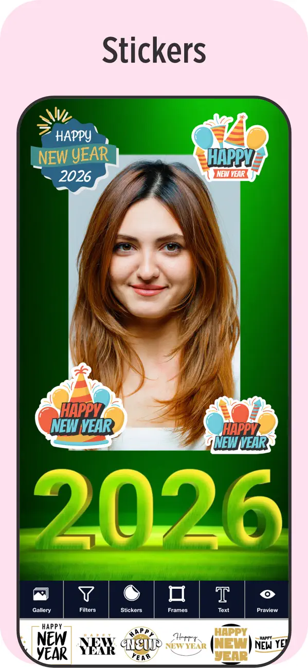 Screenshot #1 pour New Year Greetings Maker 2026
