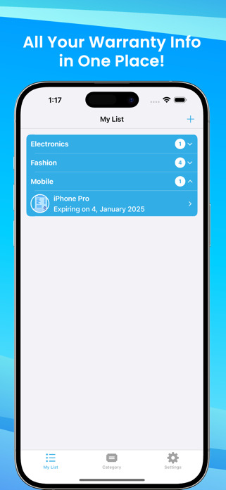 Warranty Tracker & Manager Screenshot 1 of 5
