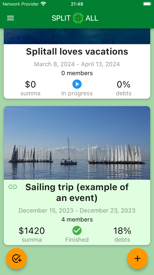 #1. Splitall - split group bills (iOS) 由: ALEXEY OSTROGRADSKIY