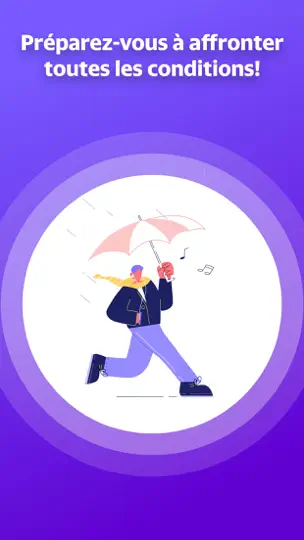 Capture d'écran de Yahoo Météo sur iPhone 5