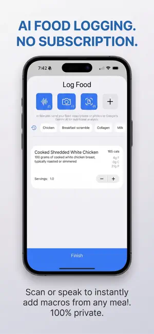 Opti AI: Calorie & Macro Track screenshot 1