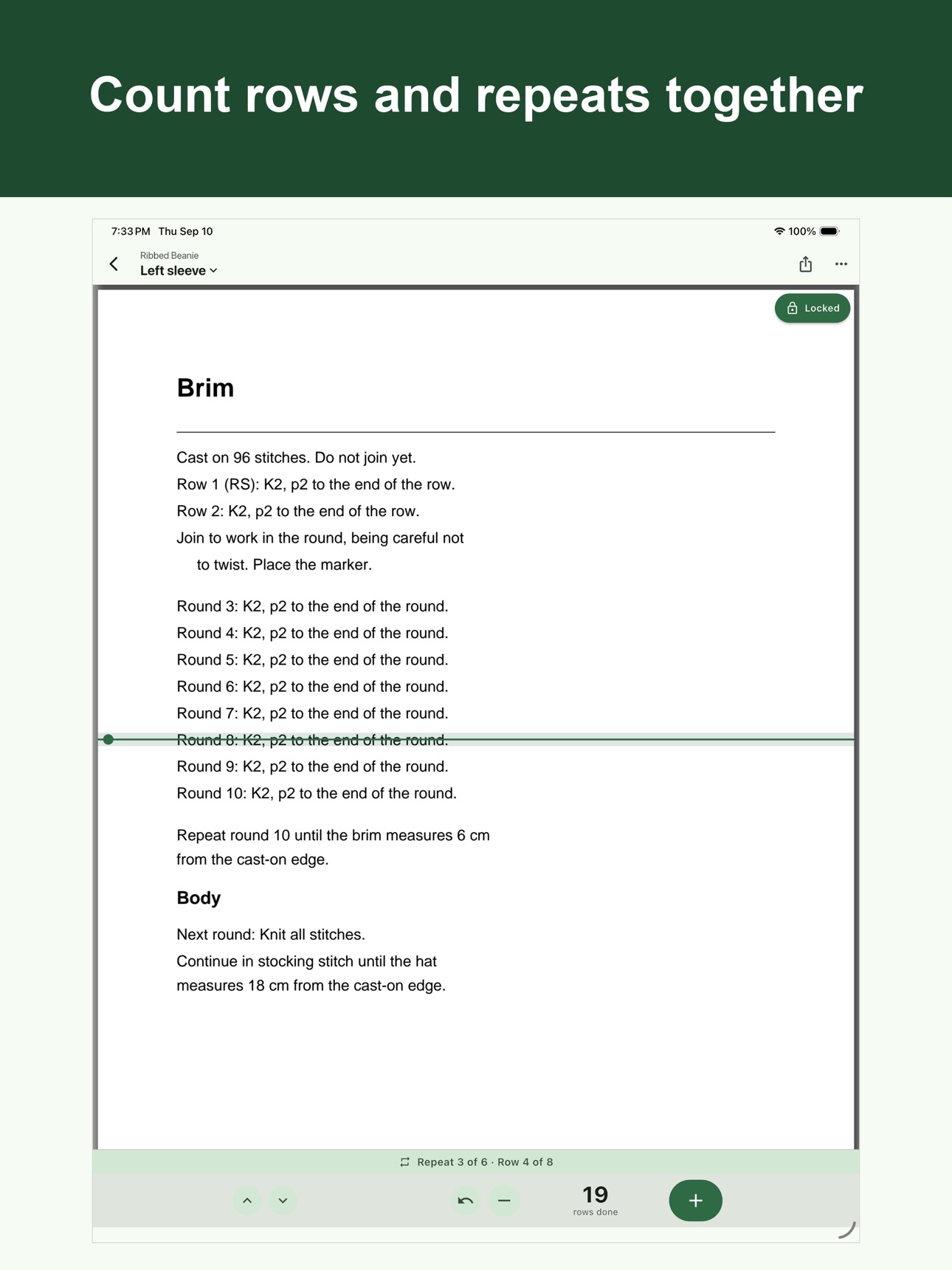 Screenshot 8 of Rowkeep: Knit Row Counter