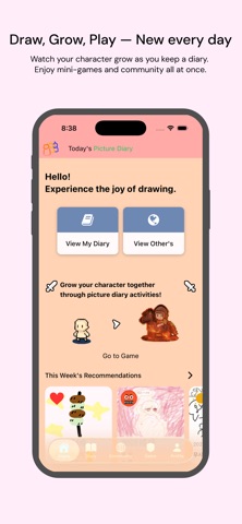 Picture Diary: Draw & Level Up Screenshot 3 of 4