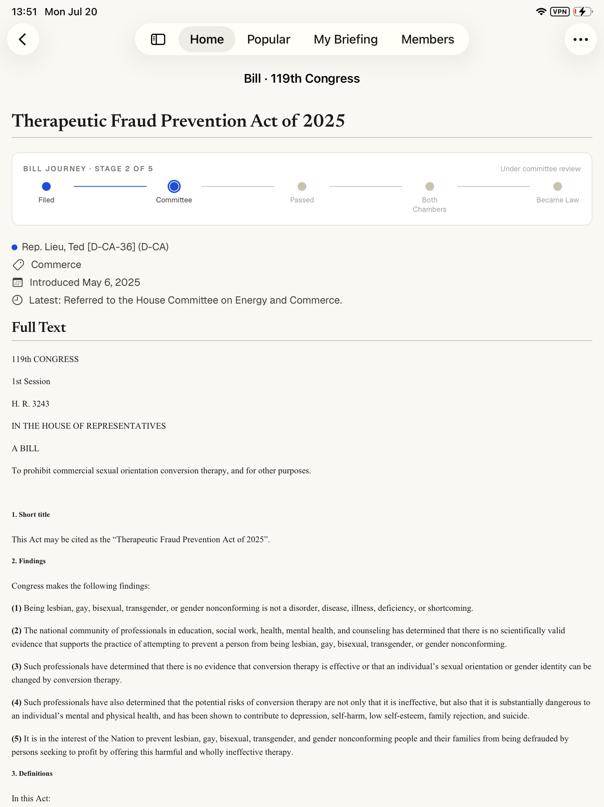 Informed — Congress Tracker screenshot 13