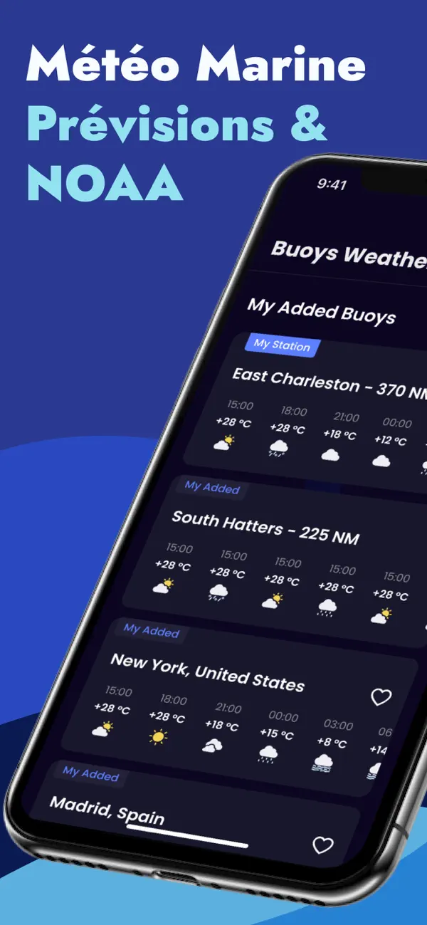 Screenshot #1 pour NOAA Météo Marine & Prévisions