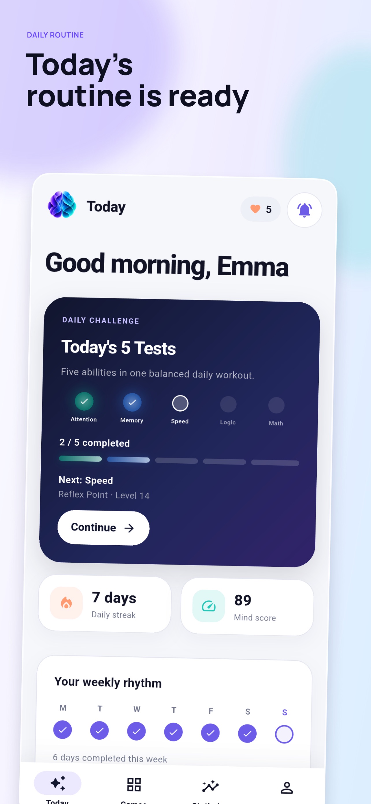 Screenshot 1 of Aptyvia: Brain Training Games