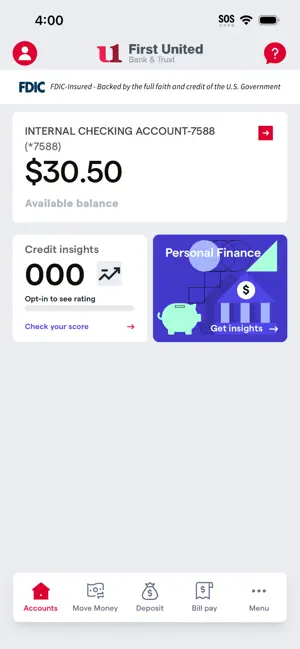My Bank First United Mobile screenshot 2