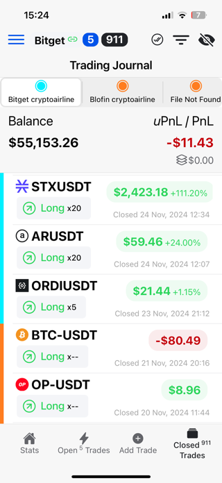 The Trading Journal Screenshot 1 of 4
