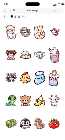 Cute Things Stickers iPhone screenshot