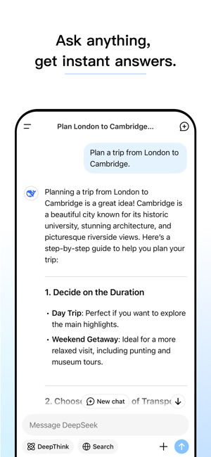 Screenshot of DeepSeek - AI Assistant
