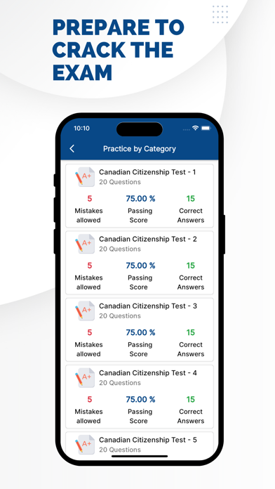 Canadian Citizenship Exam 2024 Screenshot