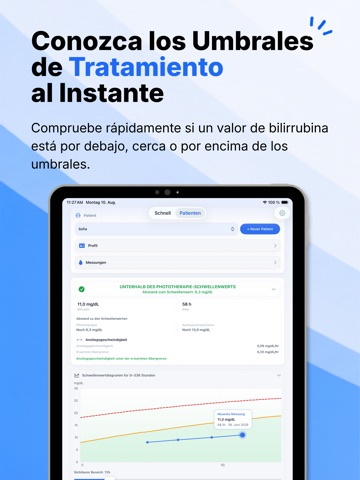 Bilirrubina - NeoBili Pro iPad screenshot 1