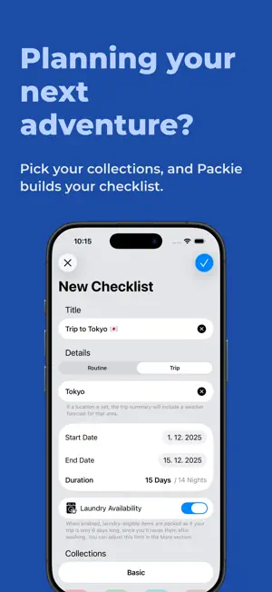 Packing List Checklist: Packie screenshot 4
