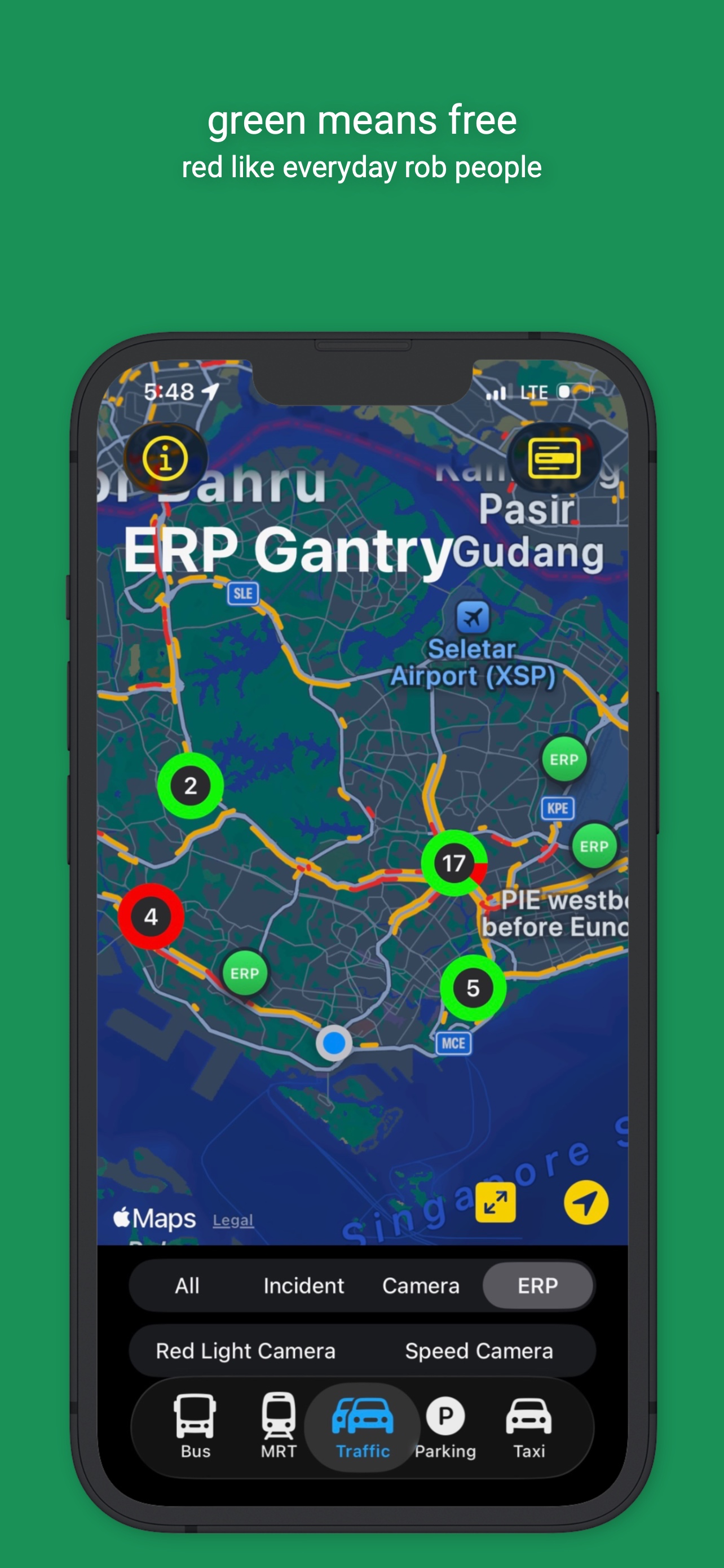 Bus MRT Traffic Parking Taxi