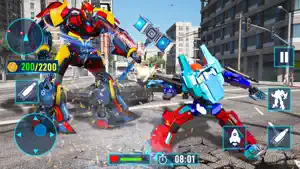 Transform Robot 3D Robot fight screenshot 1