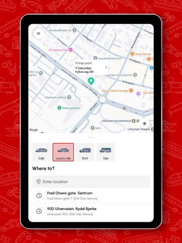 AvaRide Taxis Chorley iPad screenshot
