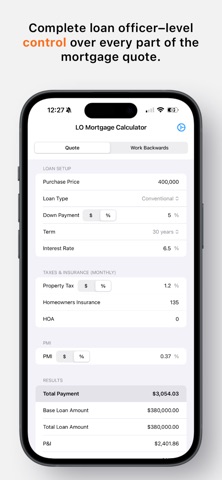 LO Mortgage Calculator screenshot